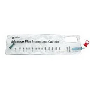 Hollister Advance Plus Touch Free Intermittent Catheter System Coude Tip 12Fr, 16″