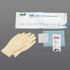 Hollister Intermittent Catheter Kit Apogee Plus Closed System 8 Fr. Without Balloon, 100 EA/BX