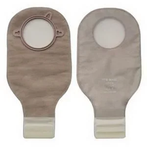 Hollister New Image Two-Piece Drainable Pouch, 2-1/4″ Flange, Integrated Closure, Transparent