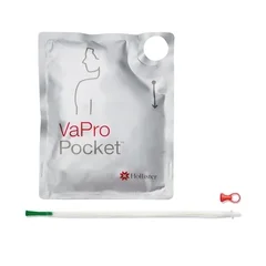 Hollister Urethral Catheter VaPro Plus Pocket Straight Tip Hydrophilic Coated Phthalates-Free PVC 12 Fr. 16, 30 EA/BX