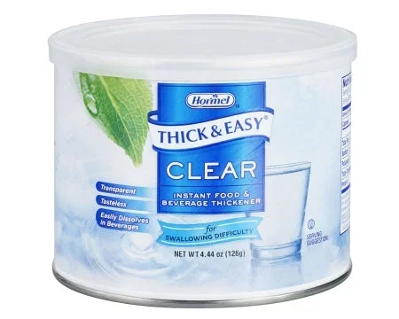 Hormel Food Sales Thick & Easy Food and Beverage Thickener 4.4 oz. Canister Unflavored Powder Consistency Varies By Preparation – 25544
