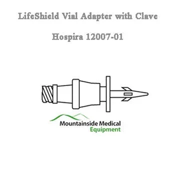 Hospira LifeShield Vial Adapter with Clave, 50/Case