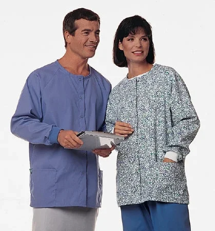 Hospitex / Encompass Group A-1 Warm-Up Jacket Ceil Blue X-Large Long Sleeves Hip Length – 46589-119