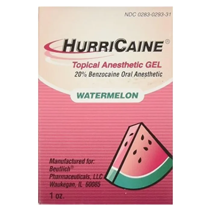 HURRICAINE TOPICAL ANESTHETIC GEL WATERMELON