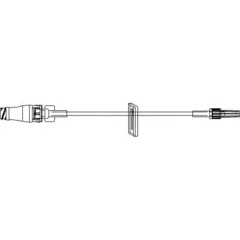 ICU Medical IV Extension Set 7 Inch Tubing DEHP-Free, 50/CS