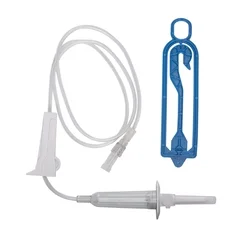 ICU Medical Primary IV Administration Set ICU 15 Drops / mL Drip Rate 37 Inch Tubing 2 Ports, 50/CS
