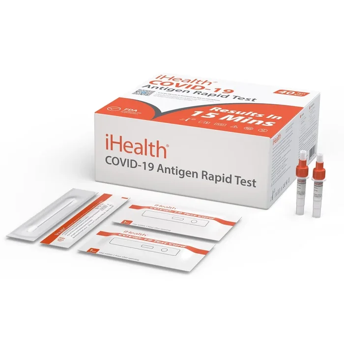 iHealth COVID-19 Antigen Rapid Self Test at Home – 40 Pack Bulk