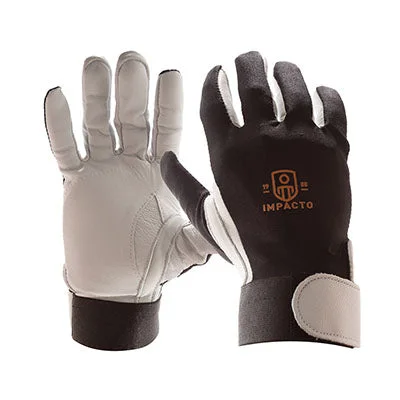 Impacto Anti-Impact Glove, Nylon Lycra with Pearl Leather, Full Finger, Small – 24-9516