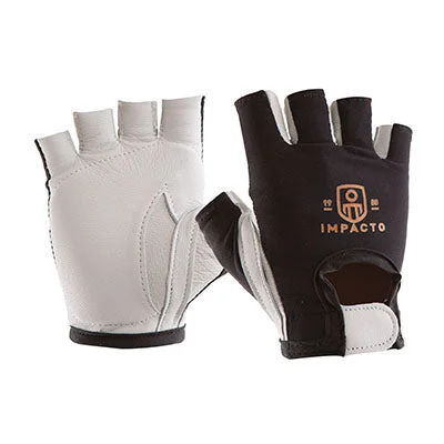 Impacto Anti-Impact Glove, Nylon Lycra with Pearl Leather, Half Finger, X-Large – 24-9509