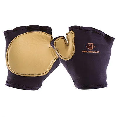 Impacto Anti-Impact Tool Grip Glove, Nylon Lycra with Grain Leather, Fingerless, XX-Large – 24-9545