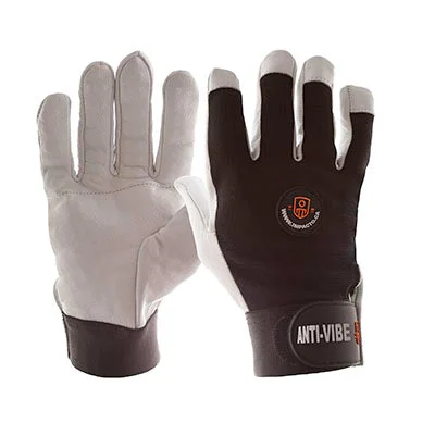 Impacto Anti-Vibration Air Glove, Nylon Lycra with Pearl Leather, Full Finger, Medium – 24-9452