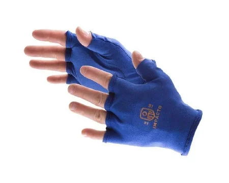 Impacto Protective Products IMPACTO Glove Liner Impact Glove Fingerless Large Blue Right Hand – 501-00R-LGE