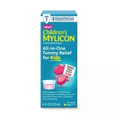 Infirst Healthcare Children’s Mylicon All-in-One Tummy Relief Antacid Liquid, 4 oz., Bubble Gum Flavor