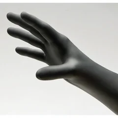 Innovative Healthcare Corporation Exam Glove NitriDerm Ultra Black X-Small NonSterile Nitrile Standard Cuff Length Textured Fingertips Black Chemo Tested, 100/BX