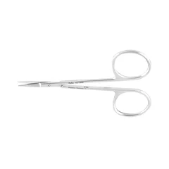 Integra Lifesciences Iris Scissors Miltex 4 Inch Length OR Grade German Stainless Steel NonSterile Finger Ring Handle Straight Blade Sharp Tip / Sharp Tip, 1/EA