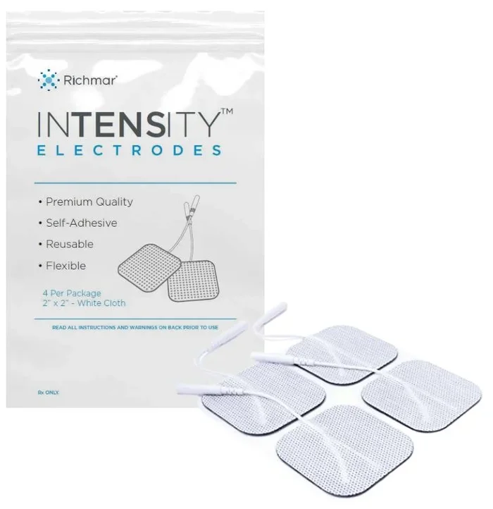 InTENSity 2” x 2” Premium White Cloth Electrodes – 4/pack