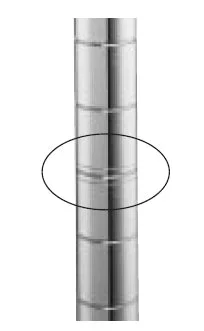 Intermetro Industries Site-Select Post 7-5/8 Inch H, 1/2 Lbs, Chrome – 7P