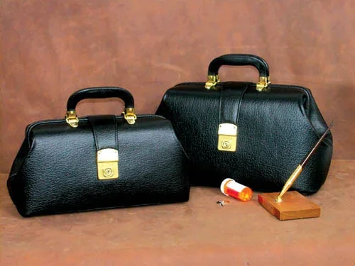Intern/Student Physician Bag 14 Brown Leather
