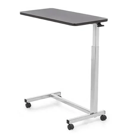 Invacare Auto-Touch Overbed Table Non-Tilt Spring Assisted Lift 29 to 45 Inch Height Range 29 to 45 Inch Height Range – 6417