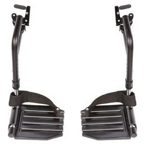 Invacare Hemi Swingaway Footrests with Heel Loop Footplate