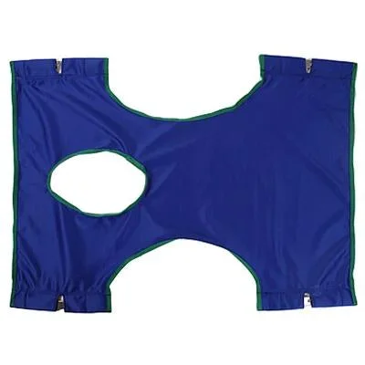 Invacare Solid Polyester Standard Sling with Commode Opening – Blue