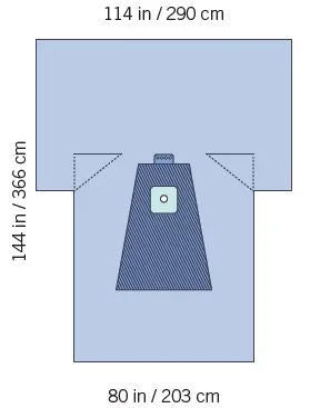 Invenio Healthcare SteriGuard Orthopedic Drape Lower Extremity Drape 114 W X 80 W X 144 L Inch Sterile – I80-09151G-S