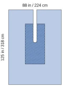 Invenio Healthcare SteriGuard Orthopedic Drape Orthopedic Large U Drape 88 W X 125 L Inch Sterile – I80-09166G-S