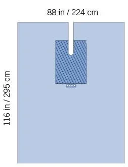 Invenio Healthcare SteriGuard Orthopedic Drape Orthopedic Split Drape 88 W X 116 L Inch Sterile – I80-09145G-S