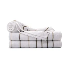 ITC 30×60 Breeze Multi Stripe Brown Pool Towel