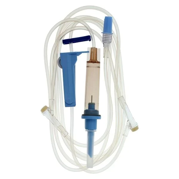 IV Solution Set 60 Drops/mL 92″ 2 Intrlnk Inj Sites: 30″, 6 M LL Adptr Spk Ea, 48/Case