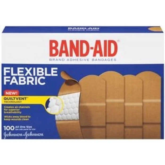 J & J Band Aid Flexible Adhesive Bandage Strip, 1″ x 3″