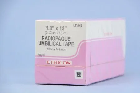 J & J Healthcare Systems Ethicon Umbilical Tape Radiopaque Cotton 1/8 X 18 Inch White Sterile – U15G