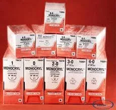 J & J Healthcare Systems Monocryl Suture with Needle Absorbable Uncoated Undyed Suture Monofilament Poliglecaprone Size 3-0 36 Inch Suture 1-Needle 36 mm Length 1/2 Circle Taper Point Needle – Y944H