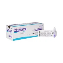 J & J Healthcare Systems Skin Adhesive Dermabond Mini 0.36 mL High Viscosity Dome Applicator Tip 2-Octyl Cyanoacrylate, 12 EA/BX