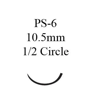 J & J Healthcare Systems Suture with Needle Absorbable Uncoated Undyed Suture Chromic Gut Size 6-0 18 Inch Suture Double-Armed 11 mm Length 1/2 Circle Precision Point – Reverse Cutting Needle – 1816G
