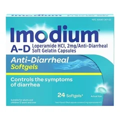 Johnson & Johnson Anti-Diarrheal Imodium® A-D 2 mg Strength Caplet 24 per Box