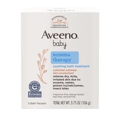 Johnson & Johnson Bath Additive Aveeno® Baby Eczema Therapy 3.75 oz. Individual Packet Unscented Powder