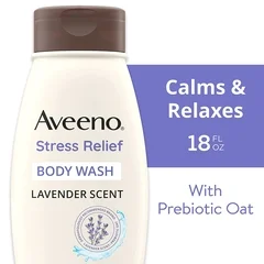 Johnson & Johnson Body Wash Aveeno® Stress Free Liquid 18 oz. Bottle Lavender Scent - Image 4