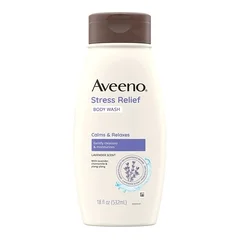 Johnson & Johnson Body Wash Aveeno® Stress Free Liquid 18 oz. Bottle Lavender Scent