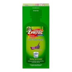 Johnson & Johnson Children’s Allergy Relief Zyrtec® 1 mg / 1 mL Strength Solution 4 oz. - Image 2