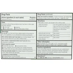 Johnson & Johnson Children’s Allergy Relief Zyrtec® 10 mg Strength Tablet 12 per Box - Image 2