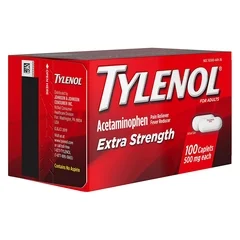 Johnson & Johnson Pain Relief Tylenol® 500 mg Strength Acetaminophen Caplet 100 per Bottle - Image 4