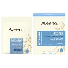 Johnson & Johnson Bath Additive Aveeno® 1.5 oz. Individual Packet Powder Unscented
