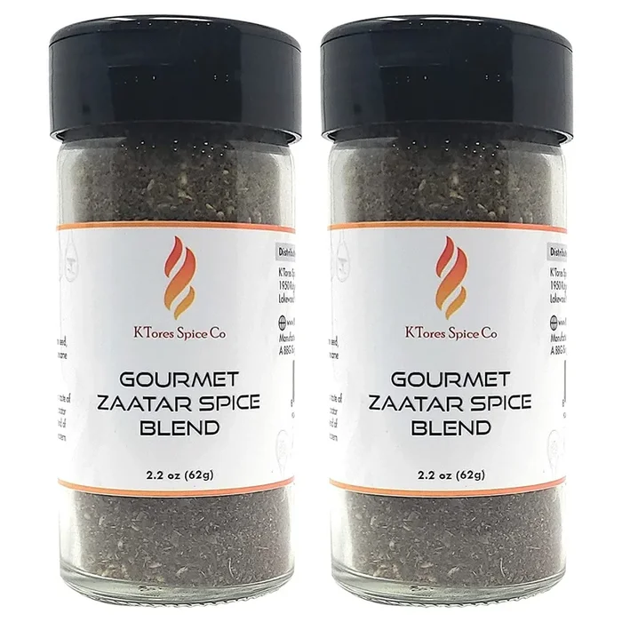 K’TORES SPICE CO Gourmet Zaatar Spice Blend – 4OZ Kosher Zatar Hyssop Seasoning Mix – For Chicken, Meat, Beef, and More – Middle Eastern Spices