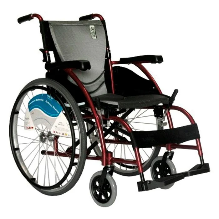 Karman Ultra-Lightweight Series 105 Ergonomic Wheelchair Wheelchair, 16″Wx17″D Seat, Silver Pearl – 712387