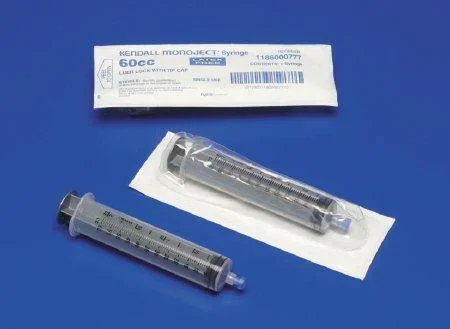 Kendall Monoject™ SoftPack Medical Syringe, Luer Lock Tip, 60mL