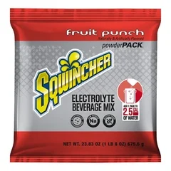 Kent Precision Foods Electrolyte Replenishment Drink Mix Sqwincher Powder Pack Fruit Punch Flavor 23.83 oz.