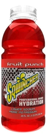 Kent Precision Foods Sqwincher Electrolyte Replenishment Drink Fruit Punch Flavor 20 oz. – X374-MB600