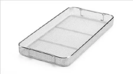 Key Surgical Instrument Tray Micro Mesh Stainless Steel 1.97 X 9.84 X 18.9 Inch – T-9001