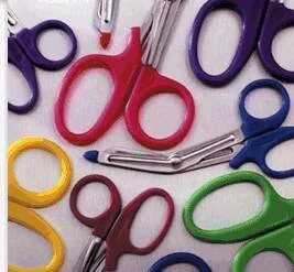Key Surgical Key Surgical Utility Shears 5-1/2 Inch Length Stainless Steel / Plastic NonSterile Finger Ring Handle Angled Blunt/Blunt – KS-093T